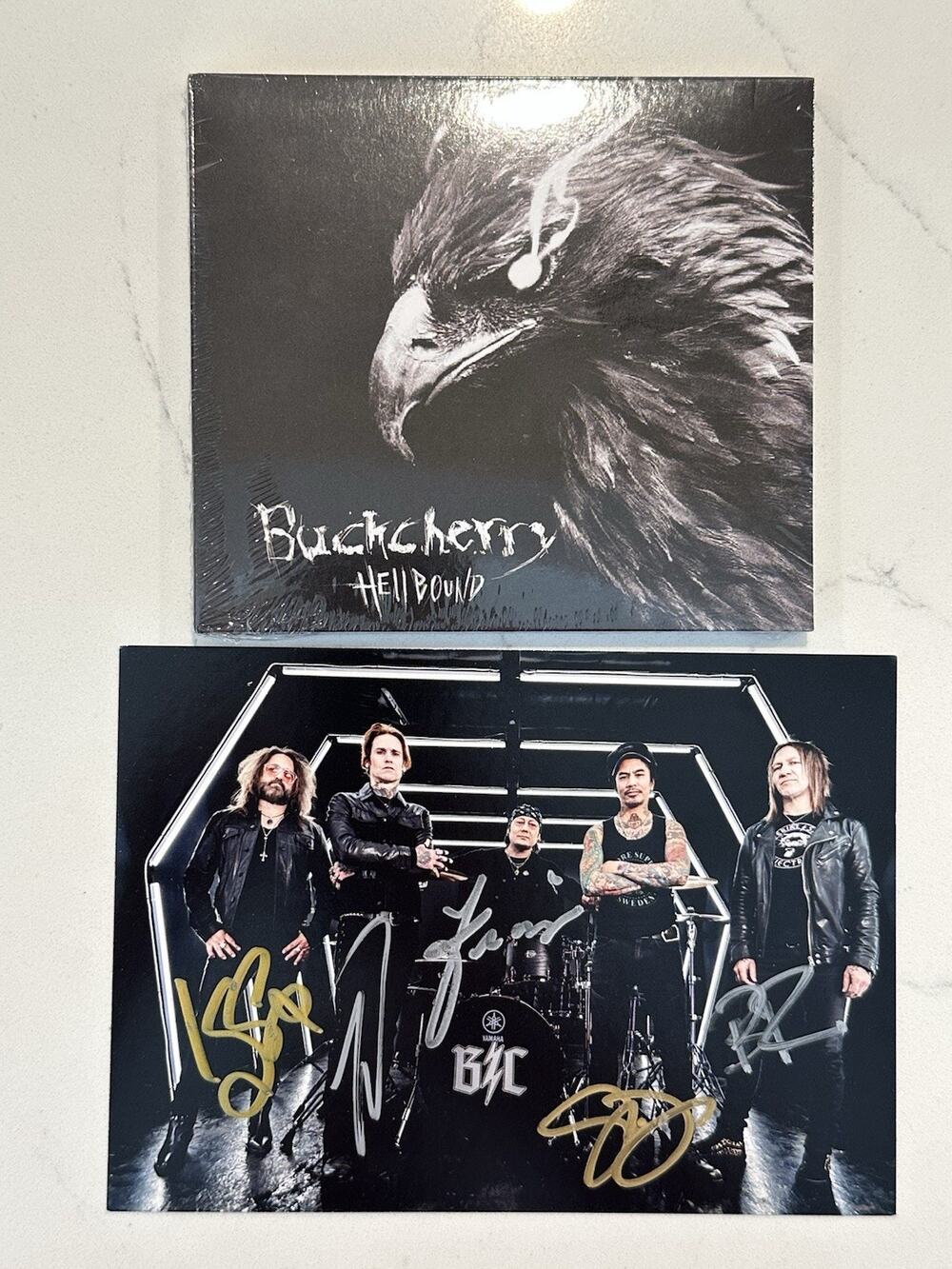 Buckcherry Signed/Autographed Artcard and Hellbound CD #1